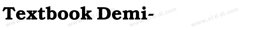 Textbook Demi字体转换